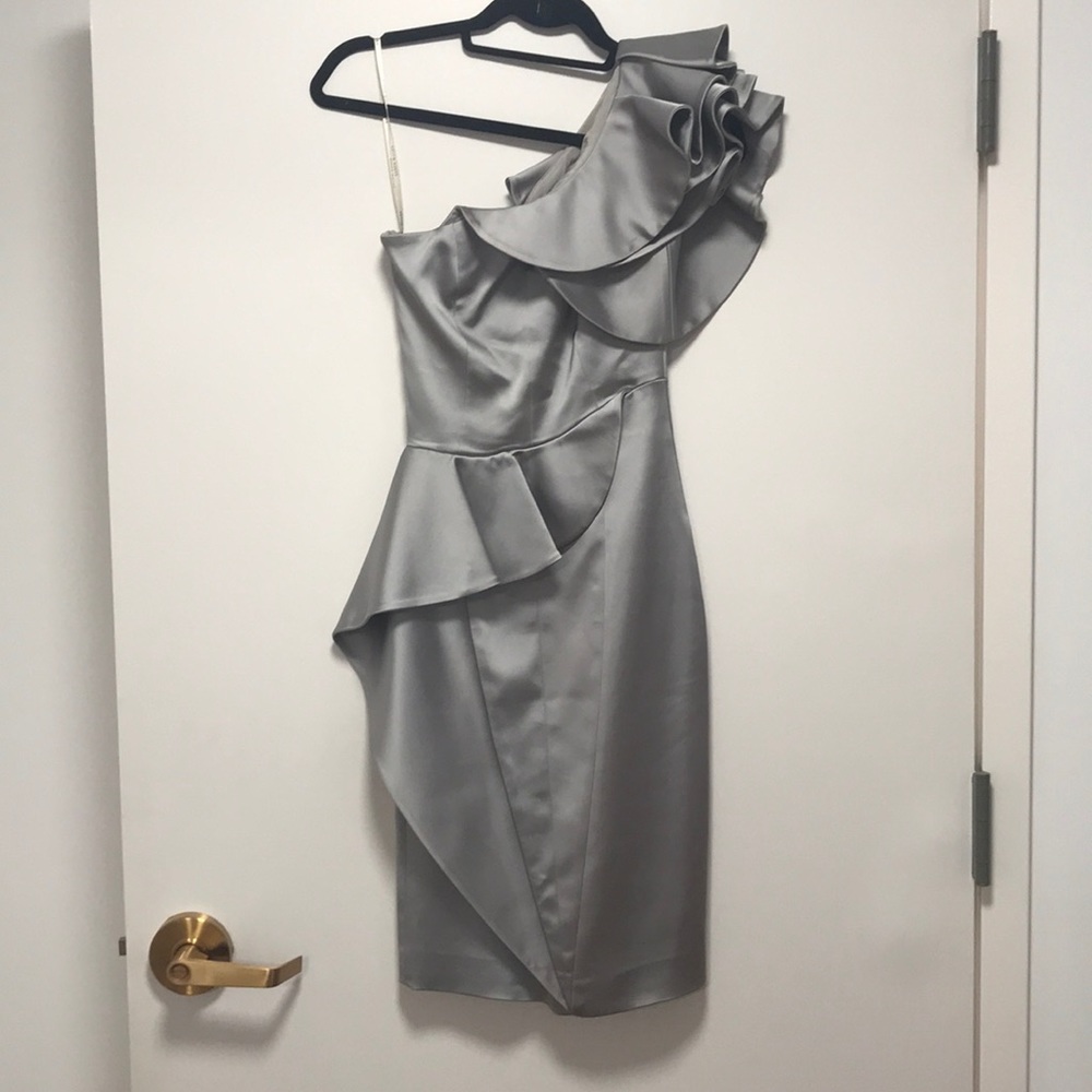 Karen Millen Satin One Shoulder Dress